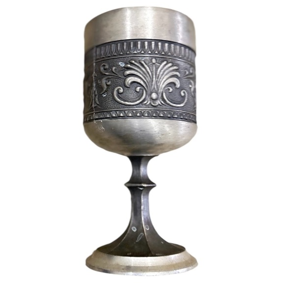 Vtg. Ha ha rein zinn german pewter hunting scene Drinkware Set marked - Picture 9 of 15